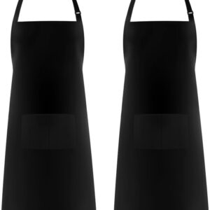 Adjustable Bib Apron Waterdrop Resistant with 2 Pockets (Copy)