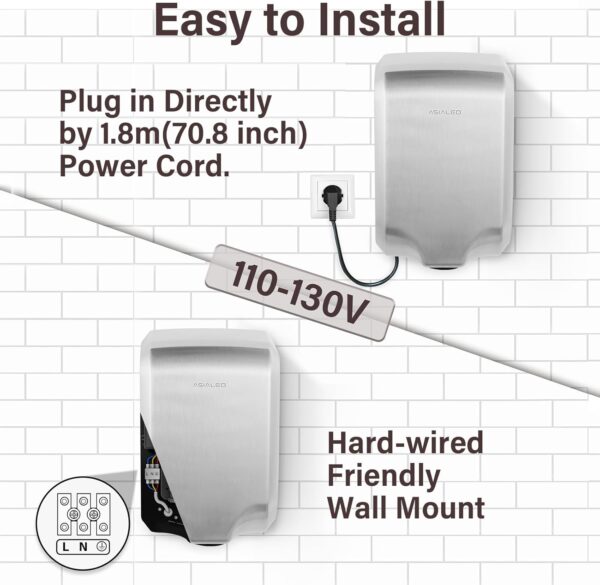 Hand Dryer for Bathroom Commerical,UL Listed and ADA - Image 3