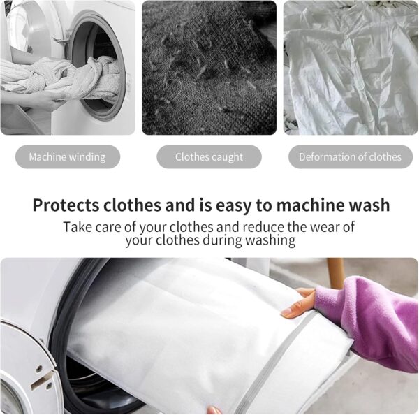 10 Pack Mesh Laundry Bags for Delicates with Non Rust Zipper - Image 2