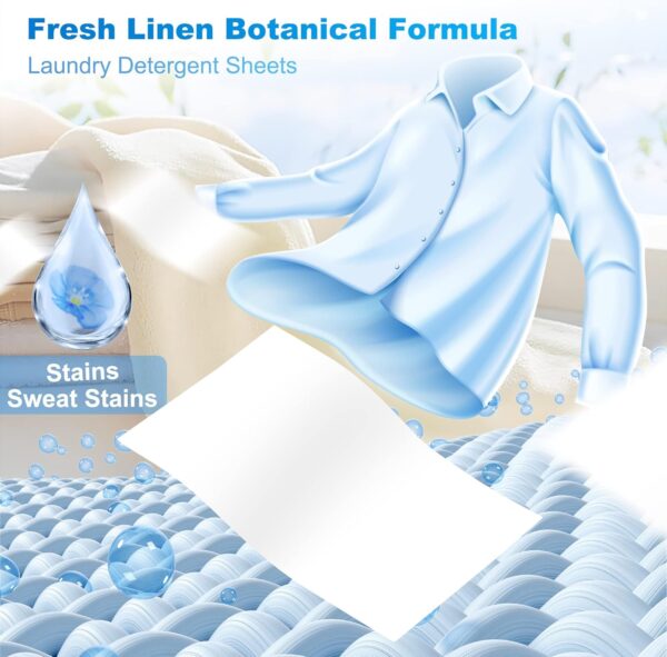 Laundry Detergent Sheets - 200 Loads Fresh Linen Scent - Image 2