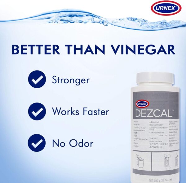 Urnex Dezcal Coffee and Espresso Machine Descaler - Image 2