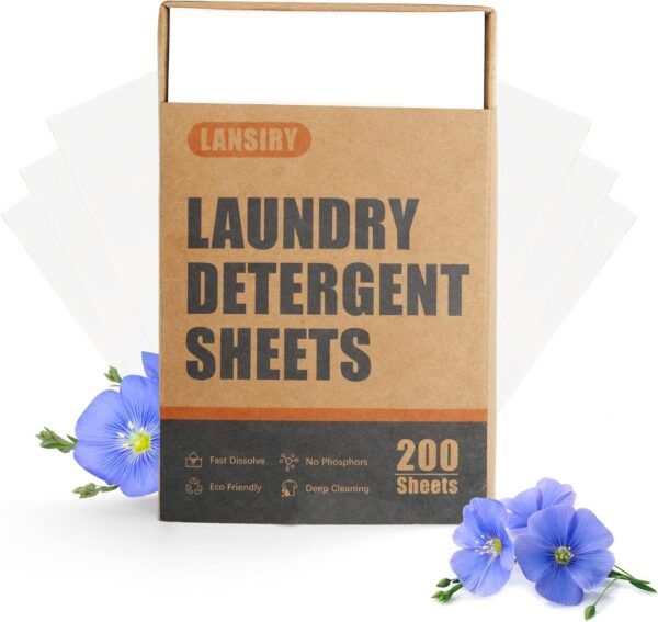 Laundry Detergent Sheets - 200 Loads Fresh Linen Scent - Image 3
