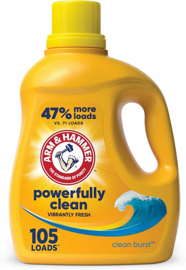 Arm & Hammer Clean Burst, 105 Loads Liquid Laundry Detergent