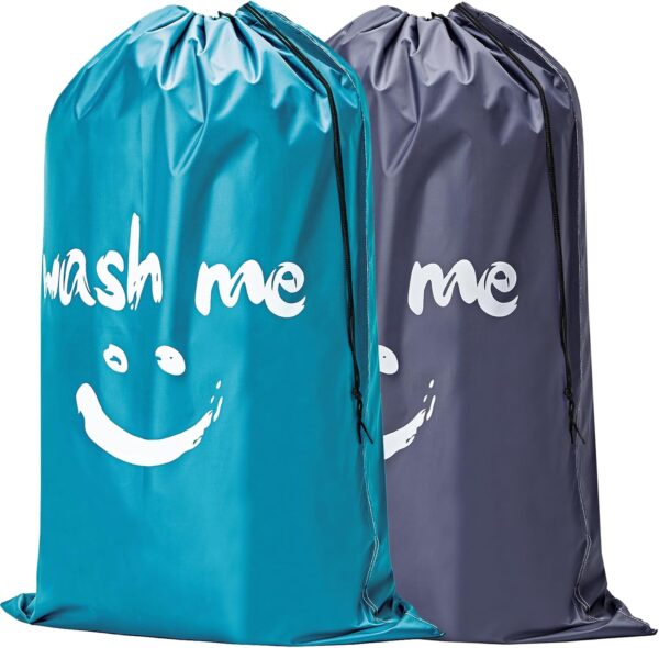 HOMEST 2 Pack XL Wash Me Travel Laundry Bag