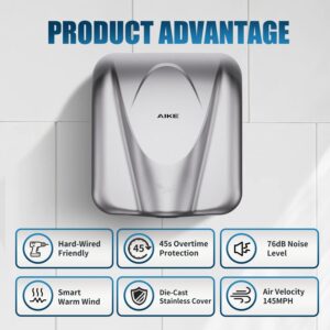 AIKE Elephant Power Commercial Hand Dryer High Speed