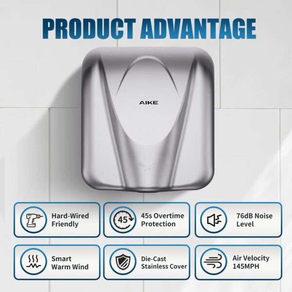 AIKE Elephant Power Commercial Hand Dryer High Speed
