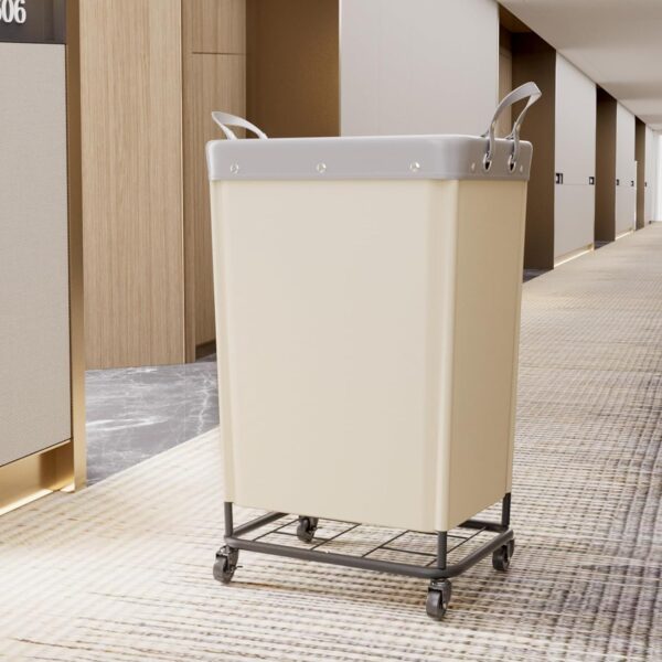 Lifewit 165L Laundry Basket with Wheels, Large Heavy Duty Commercial - Image 2