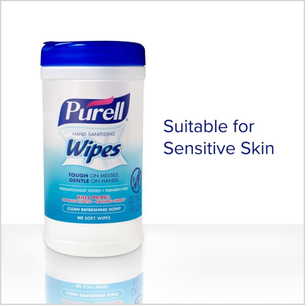 Purell Hand Sanitizing Wipes, Clean Refreshing Scent, 40 Count - Image 3