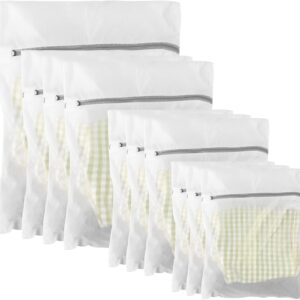 10 Pack Mesh Laundry Bags for Delicates with Non Rust Zipper
