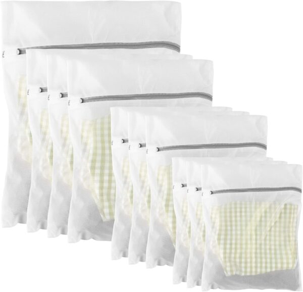10 Pack Mesh Laundry Bags for Delicates with Non Rust Zipper