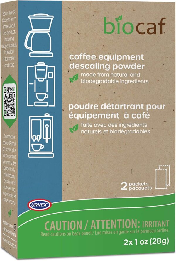 Urnex Full Circle Espresso Machine - 2 Single Use Packets - Descaling Powder