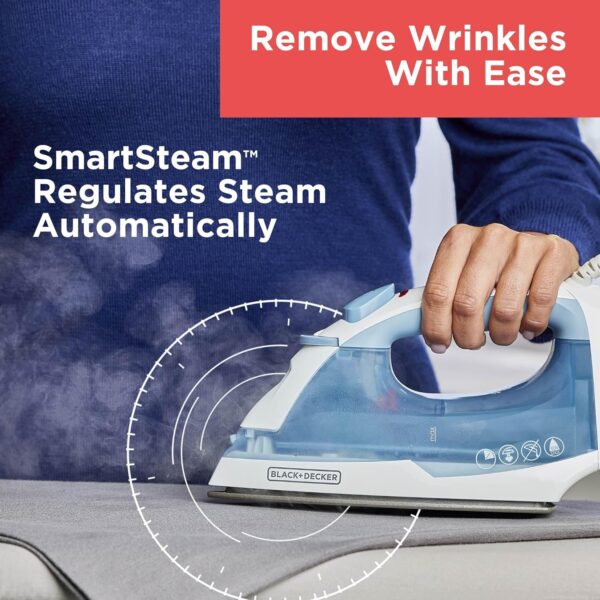 BLACK+DECKER Easy Steam Compact Iron for Clothes - Image 2