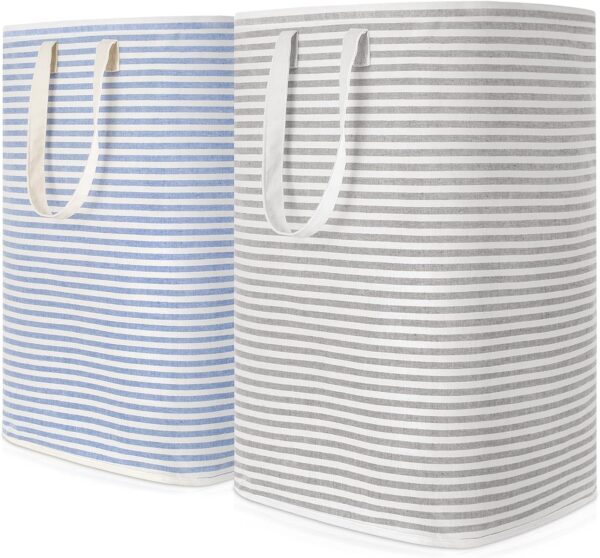 Waterproof Cloth Hamper with Easy Carry Handles in Laundry Room Bedroom
