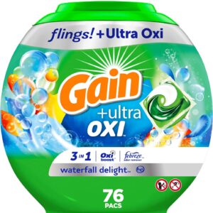 Gain flings Ultra Oxi Laundry Detergent Pacs 3-in-1 HE