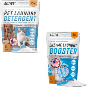 ACTIVE Pet Laundry Detergent and Enzyme Laundry Booster Powder