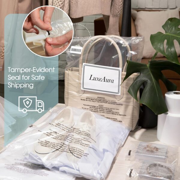 Spartan Industrial - Poly Bag Bundle, Self Seal Clear Plastic Bags - Image 3