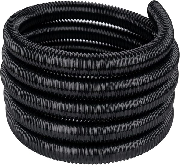 Pond Tubing,1-1/2" x 10 ft PVC Flexible Pond Hose, Black